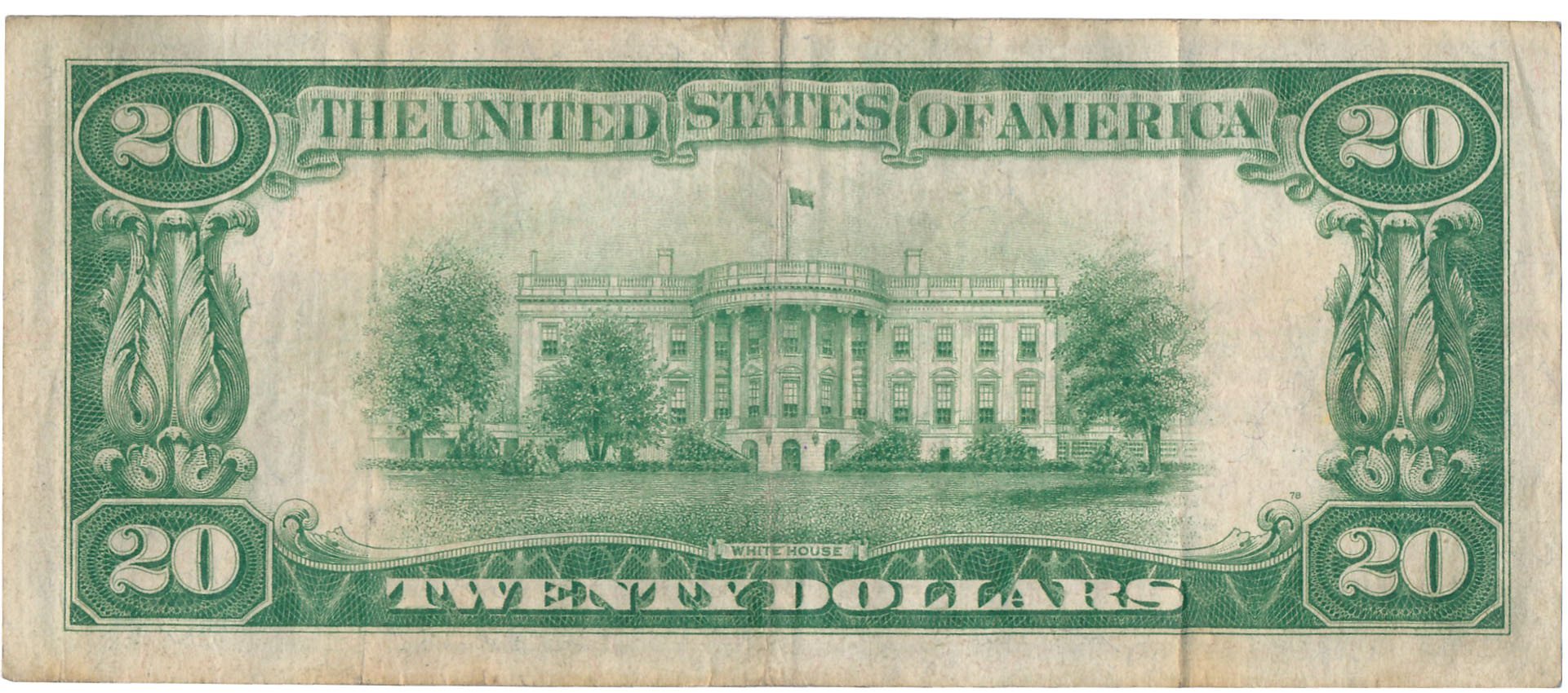 USA. 20 dolarów 1928 Gold certificate, seria AA